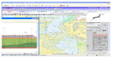 GeoMapDB의 쓰꾸바시 환경 지질도 화면 출처 : https://www.gsj.jp/