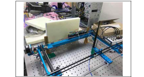 전자기파 공간 스캐닝 스테이지. 평면 및 수평방향 스캐닝이 가증함