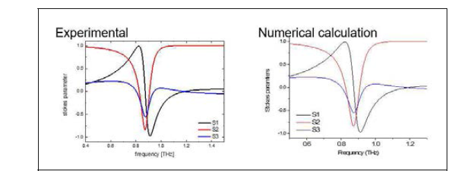 편광 상태를 보여주는 Stokes parameter를 시뮬레이션으로 예측하고 실험으로 검증함