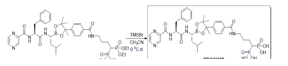 BTZ-trimethylphenyldioxaborolane 링커 접합체 합성