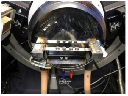 High temperature chamber for heating of U1-yGdyO2/Zr samples