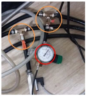 Opening of two chiller valves with proper pressure