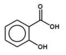 살리실산의 화학구조
