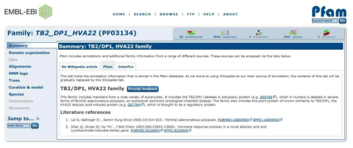 HAV22 domain PF03134 information