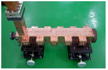 제작된 S-band side-coupled 고주파 가속관