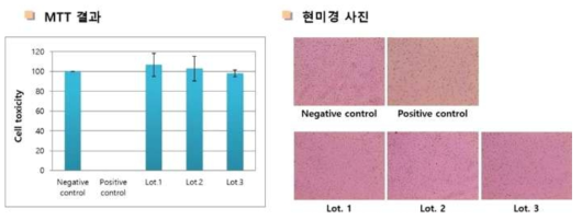 유효기간 1년 세포독성시험