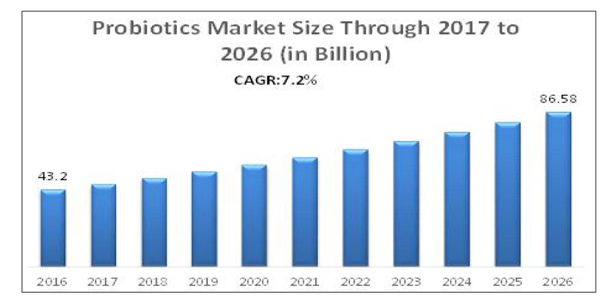세계 프로바이오틱스 시장 규모 (출처 : Maximize Market Research)