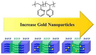 P2VP-b-P4VP 블록공중합체와 금 나노 입자의 상호작용