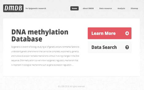 DNA methylation Database (DMDB)