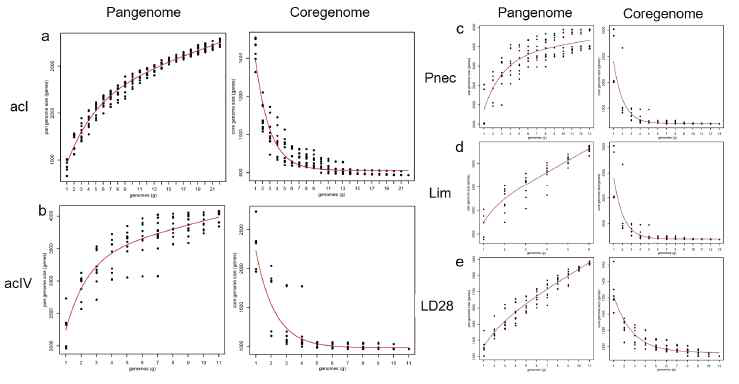 유전체들의 Pangenome & Coregenome 분석