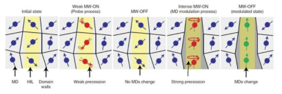 N-FMR 디바이스의 외부마이크로파 신호에 대해 probing 및 modulation 원리