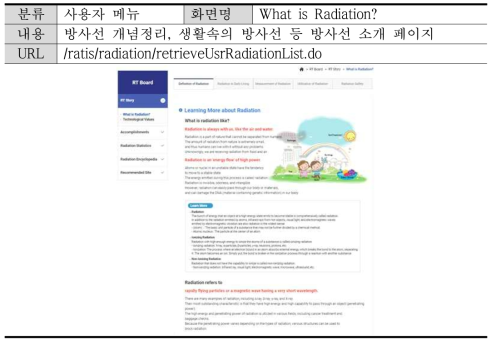 (사용자) What is Radiation? 화면