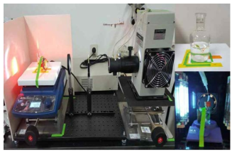 오염물 산화/Carbonate 환원 반응 광처리 실험을 위한 장치
