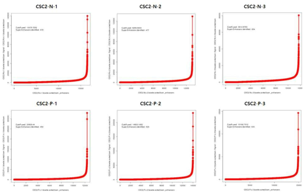 Super-enhancer detection (ROSE, 2번 환자)