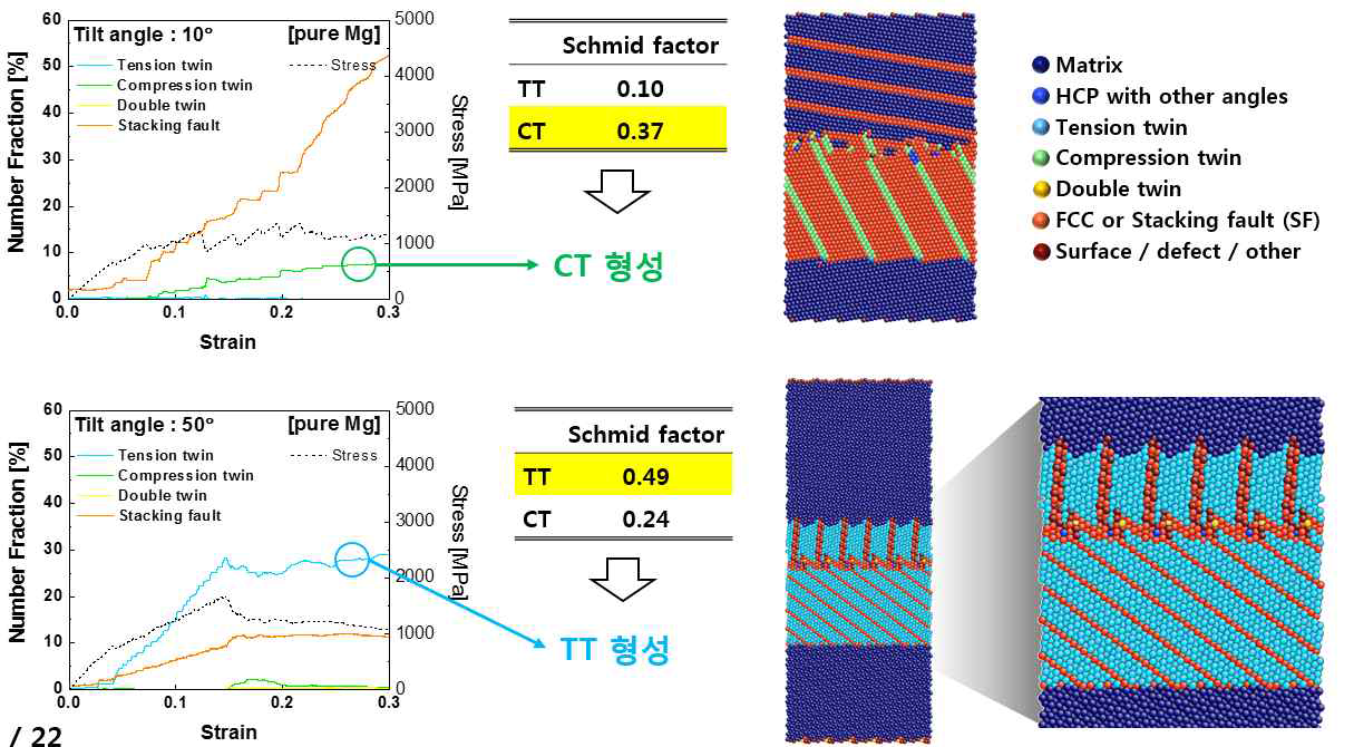 Grain boundary 종류에 따른 pure Mg의 twin 형성 거동