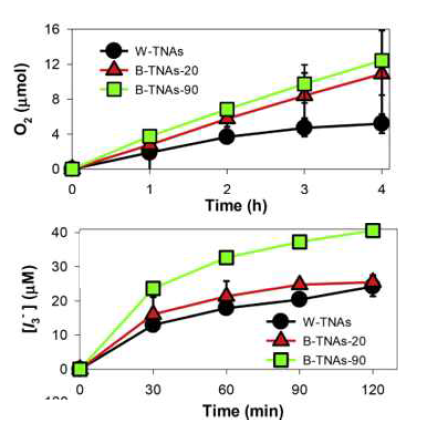 전기화학적 환원처리를 통한 TiO2 nanotube 전극의 산화능력 평가