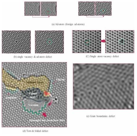 수차보정-투과전자현미경을 이용한 그래핀의 실제 결함 이미지 관찰