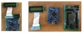 LCD display module and Arduino MCU module