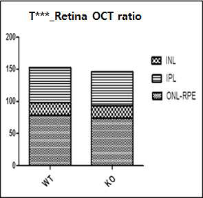 T*** KO OCT retina ratio