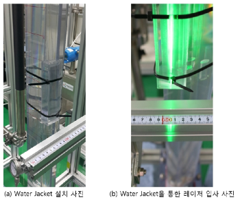 테스트 섹션 측면에 Jacket을 설치한 사진