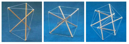 Various shapes of tensegrity structure