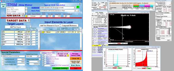 SRIM-2013 시뮬레이션 및 계산 과정