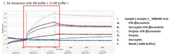 SA sensor를 활용한 예비 non-specific binding test