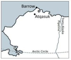 극지방 Atqasuk 위치 (Kremers et al., 2015)