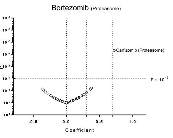 Proteasome 저해제인 Bortezomib과 Carfilzomib의 높은 상관 관계