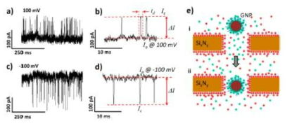 단분자 nanoparticle 의 translocation 측정