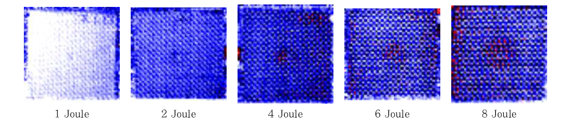 근적외선 광원을 이용한 충격 시험편의 결함 검출 2 mm (800 mHz)