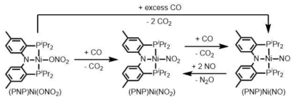 PNP 니켈 시스템의 산소 원자 전달 반응