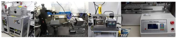RF Ar 플라즈마 처리, 접촉각 측정, 열 압착 그리고 접착 세기 측정용 장비