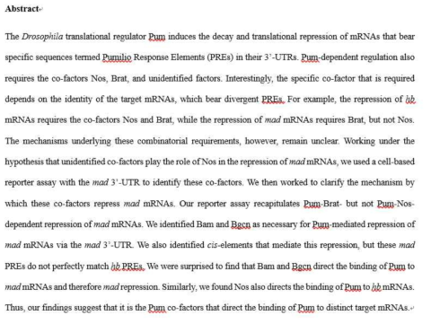 The manuscript is in revision in RNA