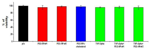 페그리피드 나노입자 3종에 대한 혈관내피세포 독성 시험