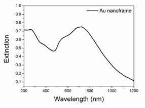 PAT 용 프레임 구조 금 나노입자의 LSPR 분석