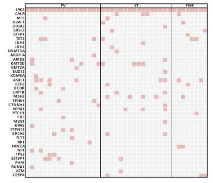 Heatmap of overall mutations pattern