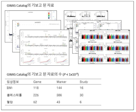 GWAS Catalog의 기보고 자료