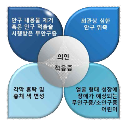 의안 착용 적응증