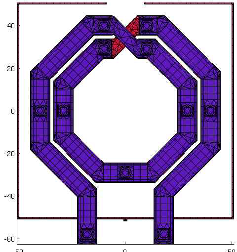 EMX simulation을 위한 inductor layout