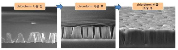 PDMS : Chloroform ( 1:2 w/w) 비율로 spin-coating