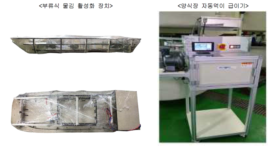 자사가 개발 중인 ICT, IoT기반 양식장 운영 장비