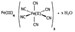 헥사시아노철산 화합물의 구조식