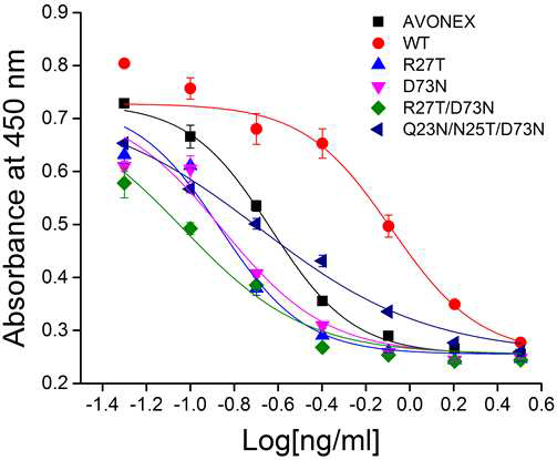 Glyco-mutant 후보물질의 항증식 활성 시험 (Daudi cell, No tag, CHO-S) (2)