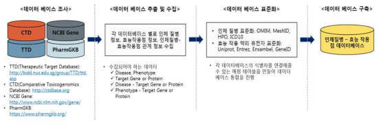 인체질병-효능작용점 데이터베이스 구축을 위한 추진 전략 및 방법