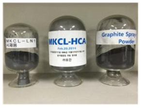리튬이차전지용 흑연/산화물 복합소재 시제품