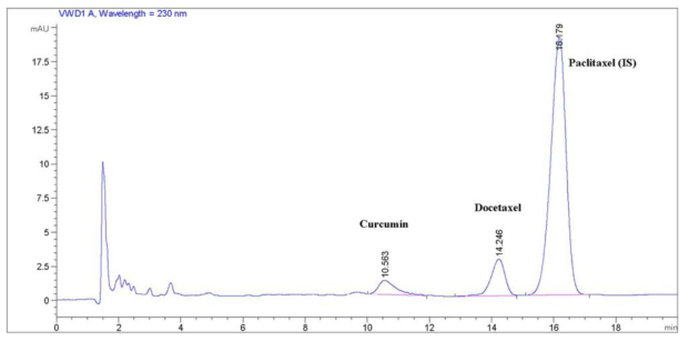 HPLC 분석 크로마토그램