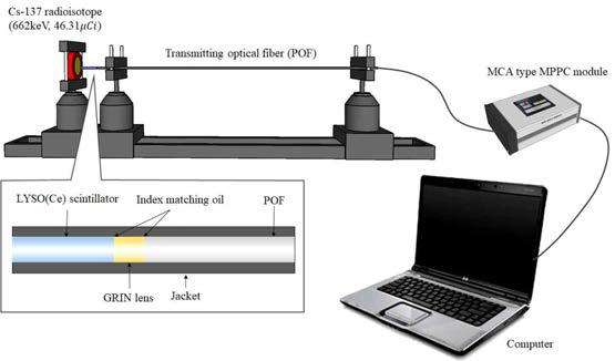 GRIN 렌즈를 이용한 광섬유 방사선 센서시스템의 성능평가를 위한 실험구성