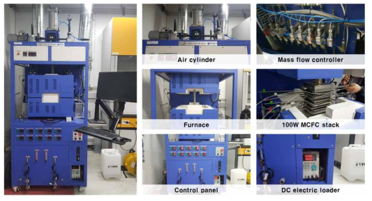 100W급 스택 실험을 위한 test station
