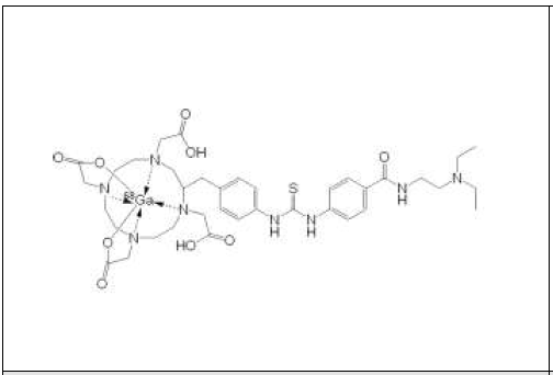 [68Ga]SCN-DOTA-PCA의 구조